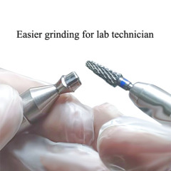 Dental Holder Jig to carry custom abutment to grind