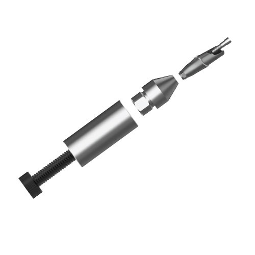 Dental Holder Jig to carry custom abutment to grind