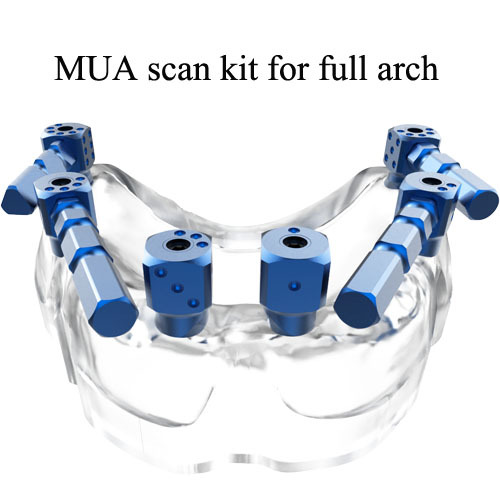 Dentium Zimmer Dental MUA scanbody for full arch case to acquire accurate digital impression