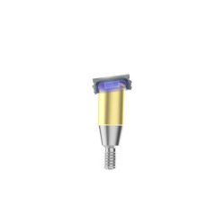 Nobel Biocare dental implant locator abutment with denture housing cap processing pack