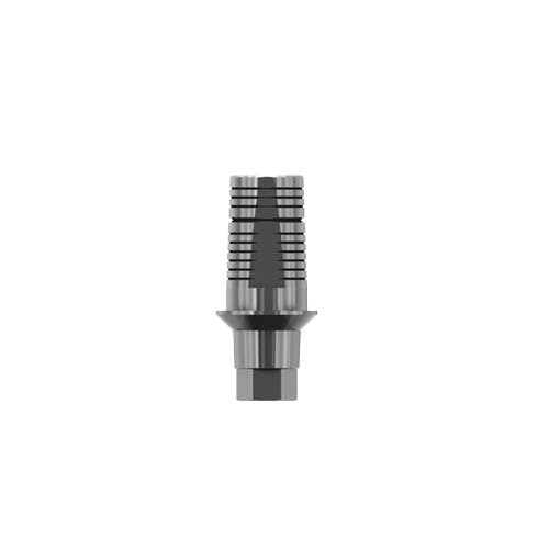 Pilar de tibase para implante dental M6 BB con biblioteca exocad de 3shape
