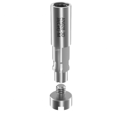 Dental implant analog with stone model compatibility