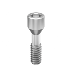 ZUGA dental implant abutment screw isolated on white background