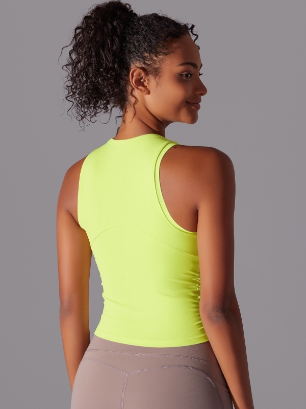 Flexvibe Tummy Control Sports Tank Top - Double-Sided Nylon High Elastic Quick Drying