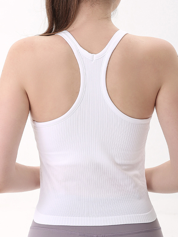 Yoga Tank Top with Built-in Padded Cups