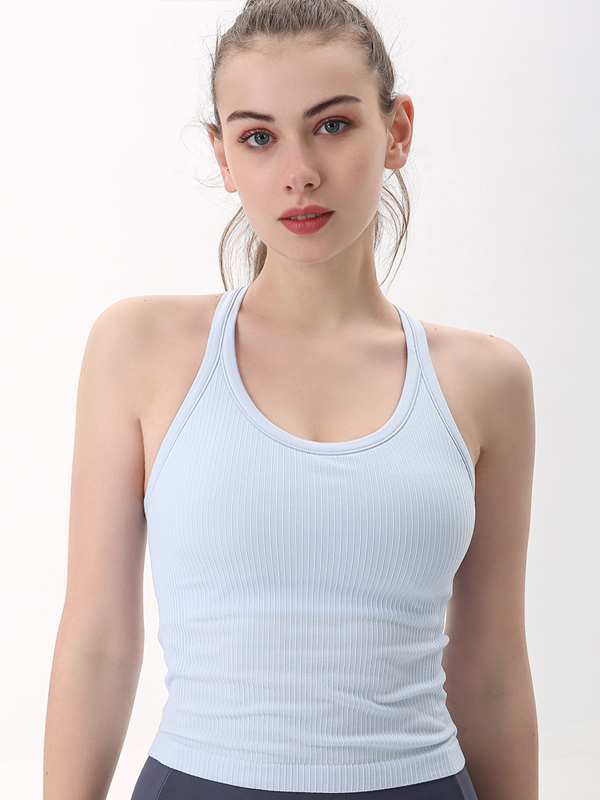 Yoga Tank Top with Built-in Padded Cups