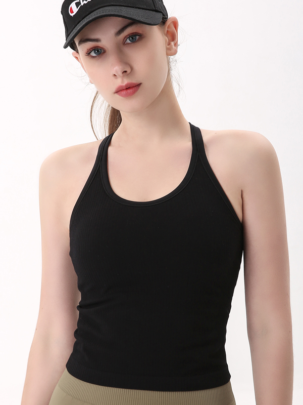 Yoga Tank Top with Built-in Padded Cups