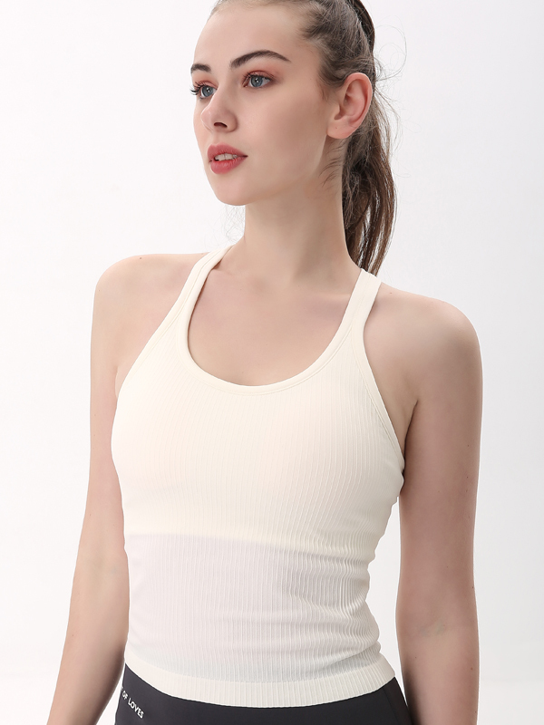 Yoga Tank Top with Built-in Padded Cups