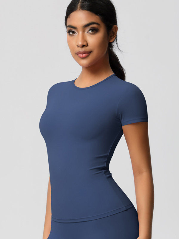 Tight-fitting Breathable Fitness Short-sleeve Top