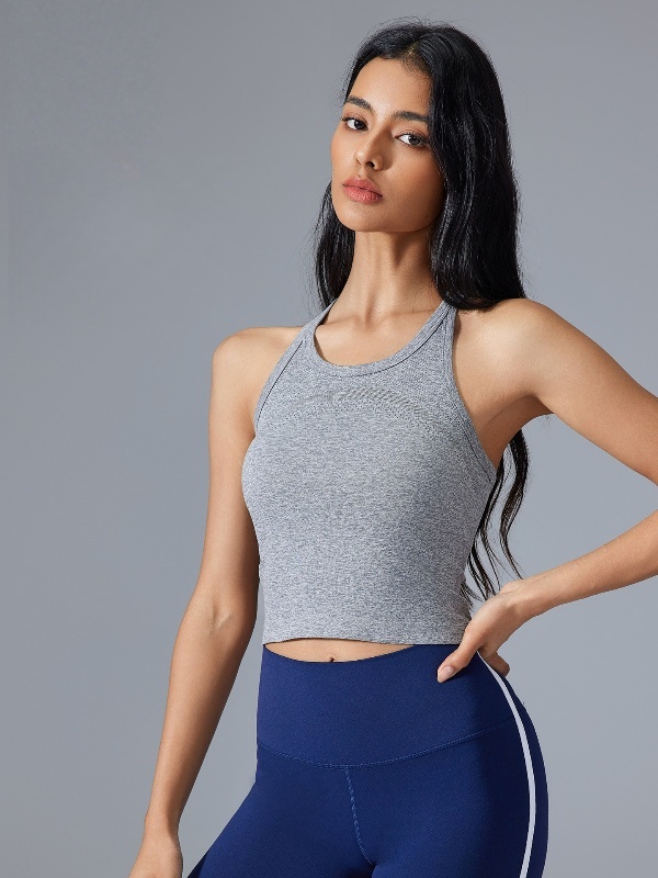Seamless H-back sports tank top