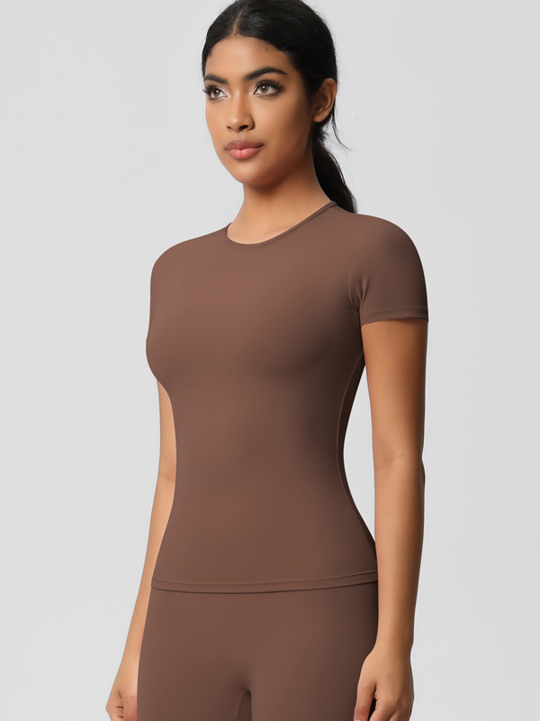 Tight-fitting Breathable Fitness Short-sleeve Top