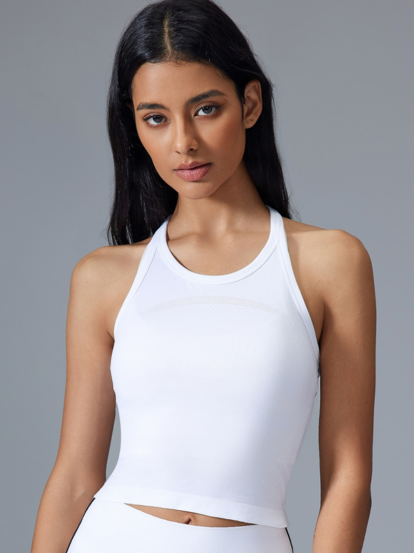 Seamless H-back sports tank top