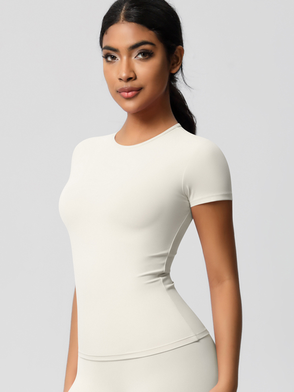 Tight-fitting Breathable Fitness Short-sleeve Top