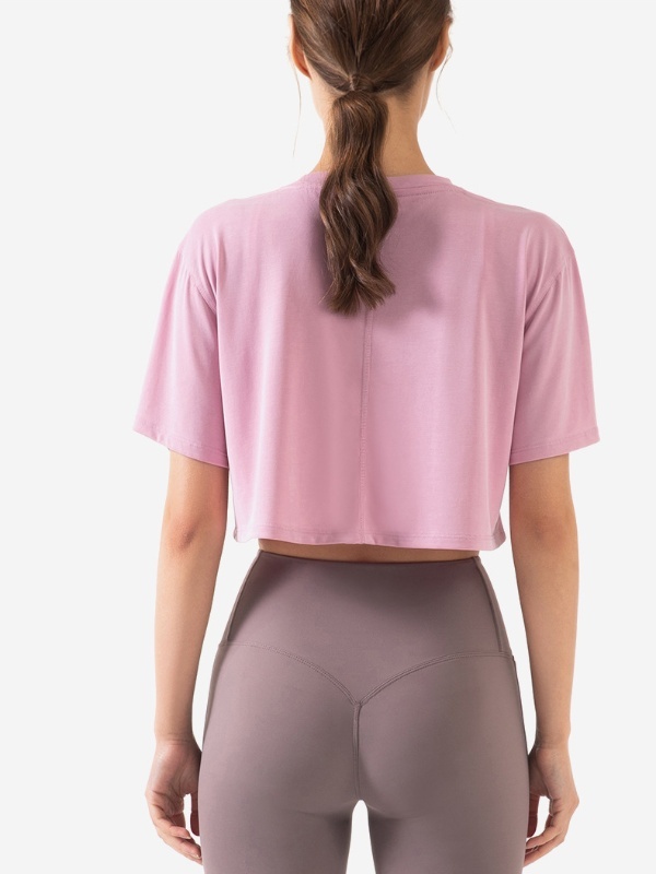 Loose-Fit Crop Top for Gym