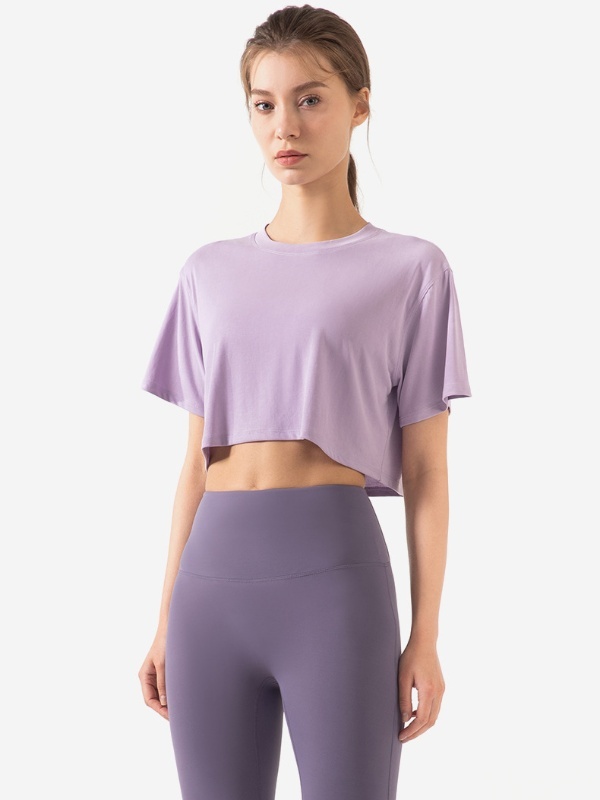 Loose-Fit Crop Top for Gym