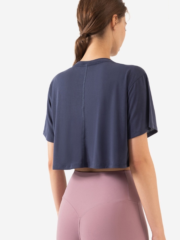Loose-Fit Crop Top for Gym