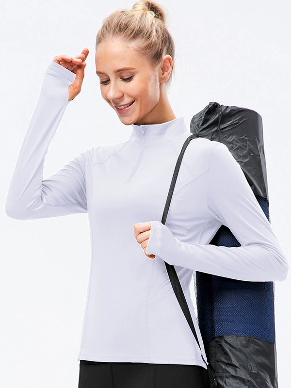 Slim-Fit Long-Sleeve Yoga Workout Clothes