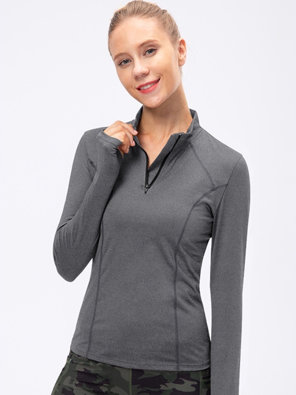 Slim-Fit Long-Sleeve Yoga Workout Clothes