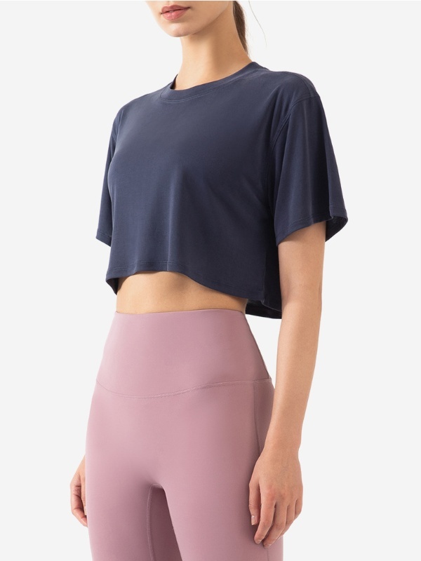 Loose-Fit Crop Top for Gym