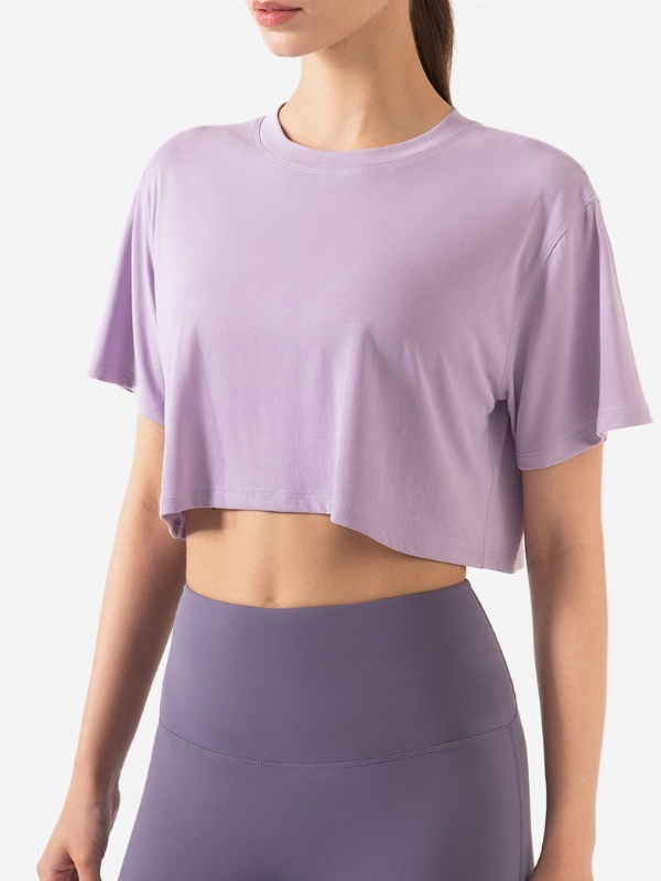 Loose-Fit Crop Top for Gym