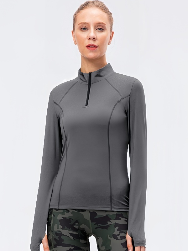 Slim-Fit Long-Sleeve Yoga Workout Clothes