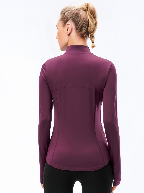 Flexvibe Quick Dry Lightweight Running Top - Slim Fit Figure Flattering Long Sleeve