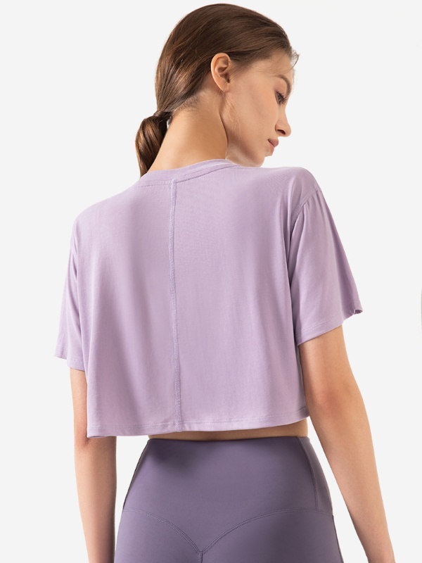 Loose-Fit Crop Top for Gym