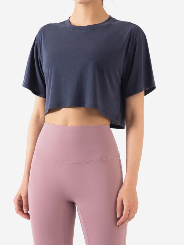 Loose-Fit Crop Top for Gym