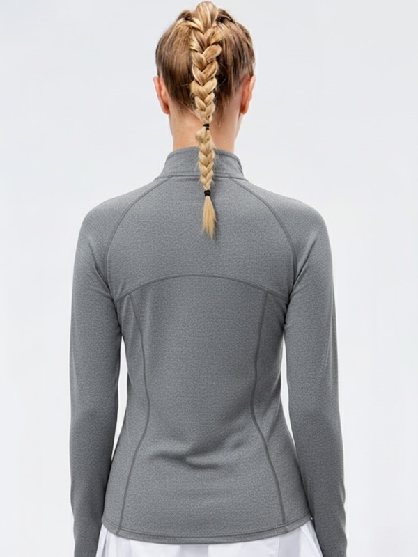 Flexvibe Quick Dry Lightweight Running Top - Slim Fit Figure Flattering Long Sleeve