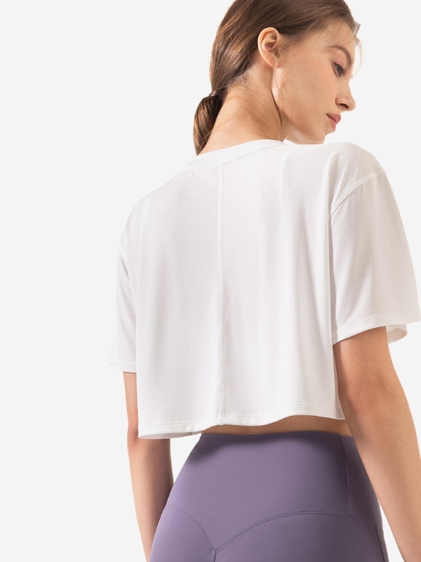 Loose-Fit Crop Top for Gym