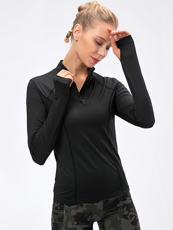 Slim-Fit Long-Sleeve Yoga Workout Clothes