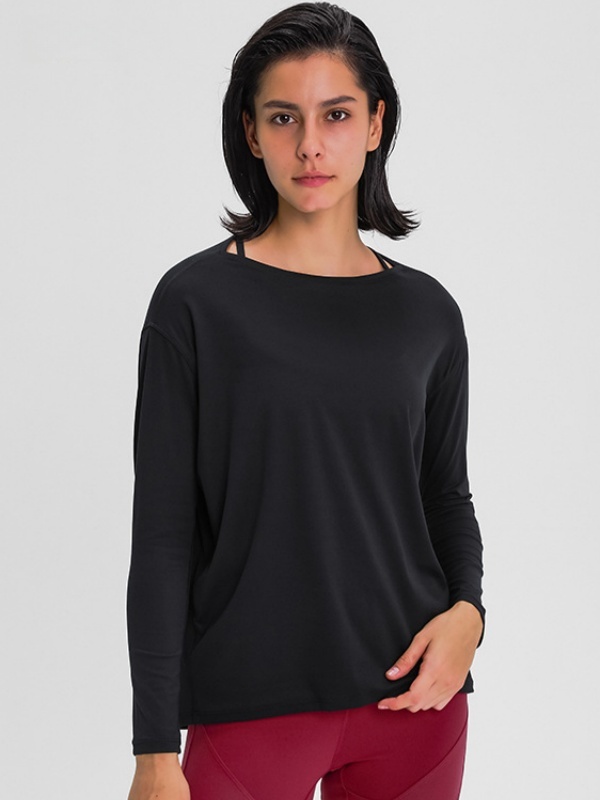 Flexvibe Women’s Yoga Running Casual Top - Naked Feel Quick Dry Loose Long Sleeve