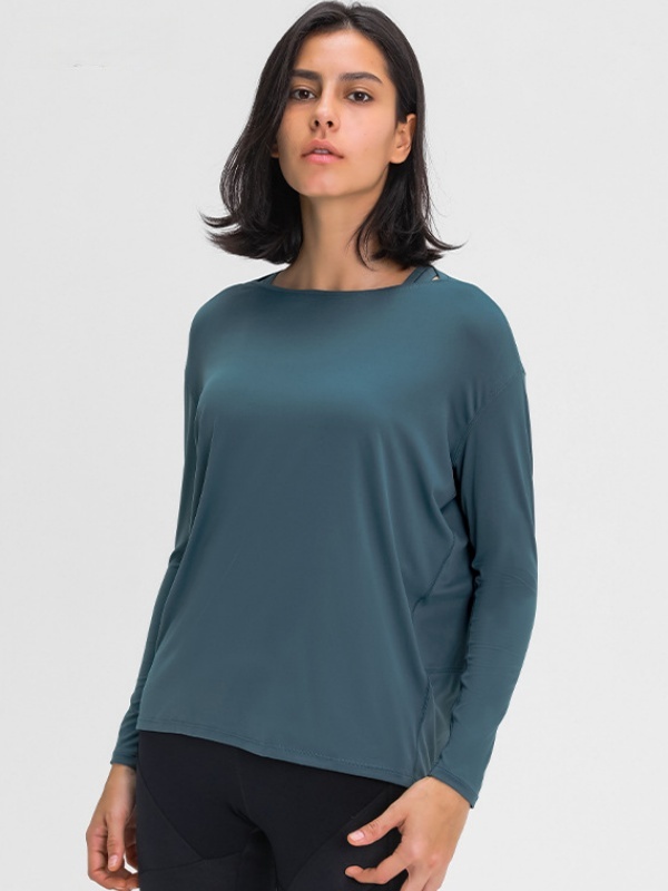 Flexvibe Women’s Yoga Running Casual Top - Naked Feel Quick Dry Loose Long Sleeve