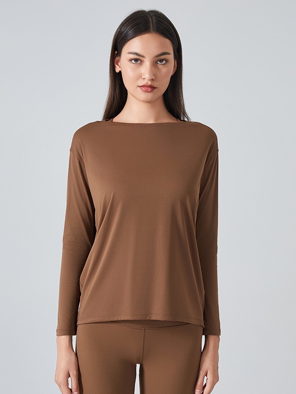 Flexvibe Women’s Yoga Running Casual Top - Naked Feel Quick Dry Loose Long Sleeve