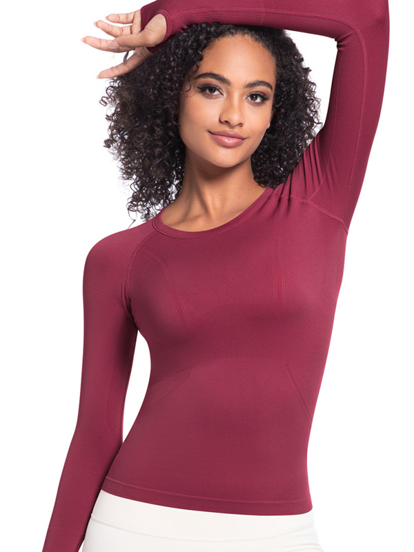 Seamless One-Piece Long-Length Workout Top