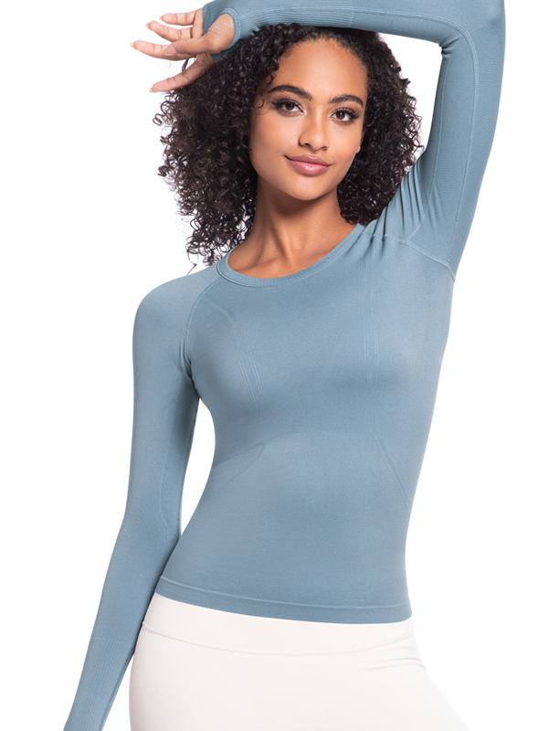 Seamless One-Piece Long-Length Workout Top
