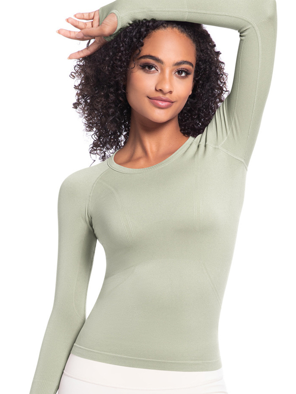 Seamless One-Piece Long-Length Workout Top