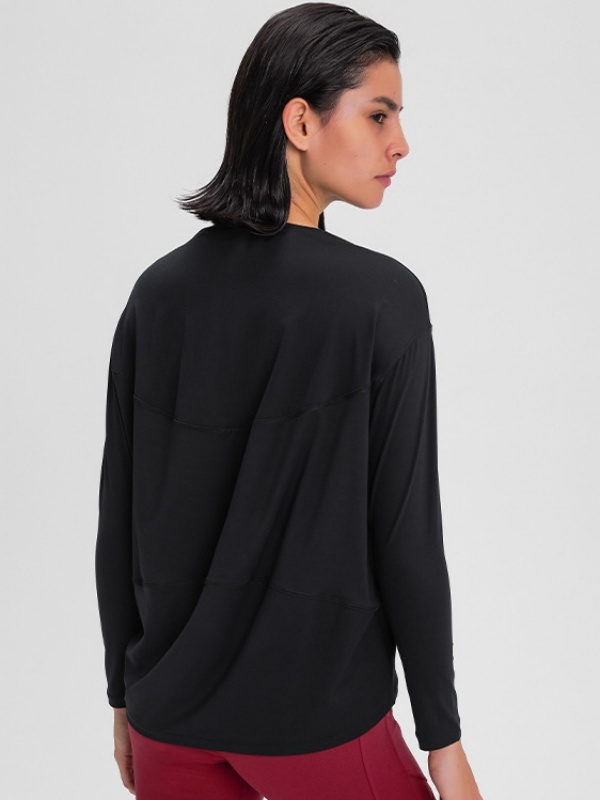 Flexvibe Women’s Yoga Running Casual Top - Naked Feel Quick Dry Loose Long Sleeve