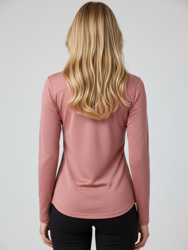 Flexvibe Fleece-Lined Long-Sleeve Sports Top for Autumn and Winter