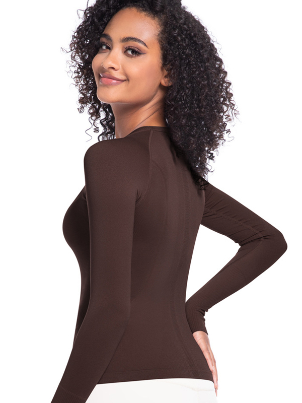 Seamless One-Piece Long-Length Workout Top