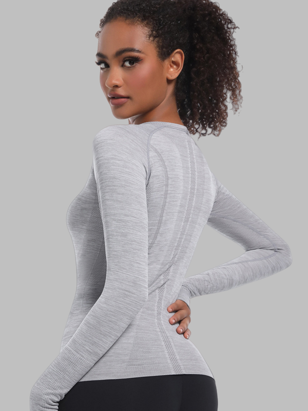 Seamless One-Piece Long-Length Workout Top
