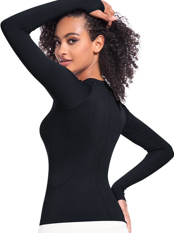 Seamless One-Piece Long-Length Workout Top