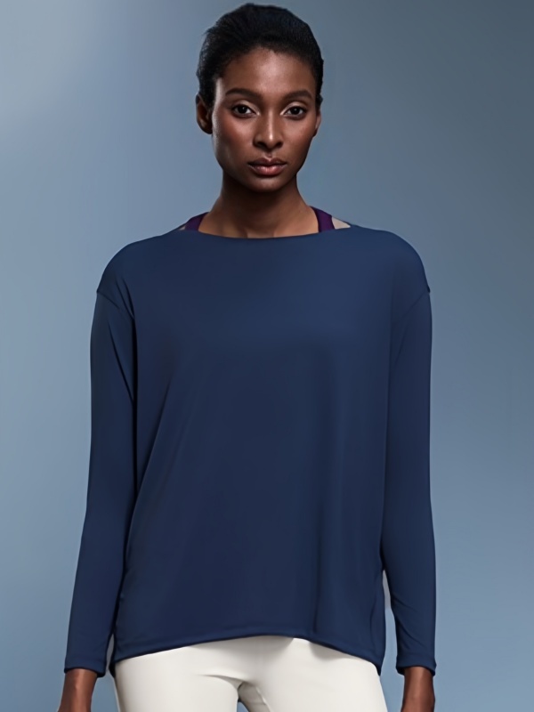Flexvibe Women’s Yoga Running Casual Top - Naked Feel Quick Dry Loose Long Sleeve