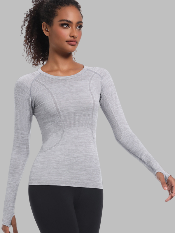 Seamless One-Piece Long-Length Workout Top