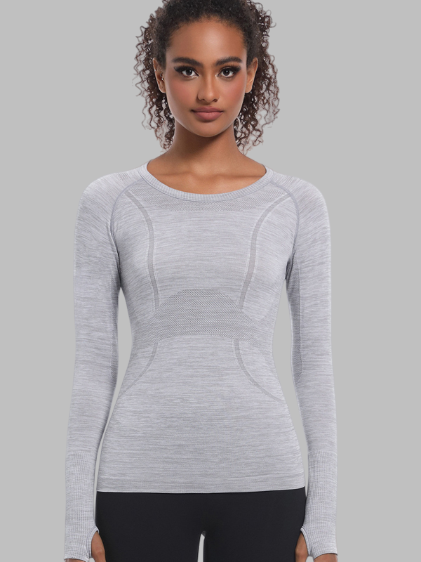 Seamless One-Piece Long-Length Workout Top