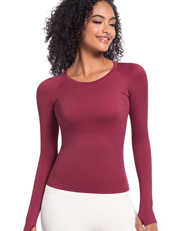 Seamless One-Piece Long-Length Workout Top