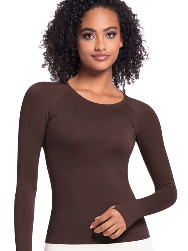 Seamless One-Piece Long-Length Workout Top