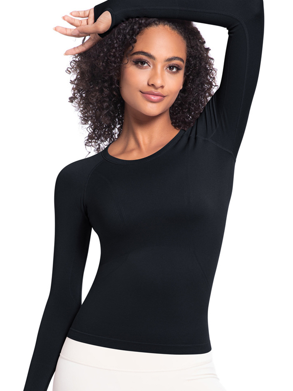 Seamless One-Piece Long-Length Workout Top