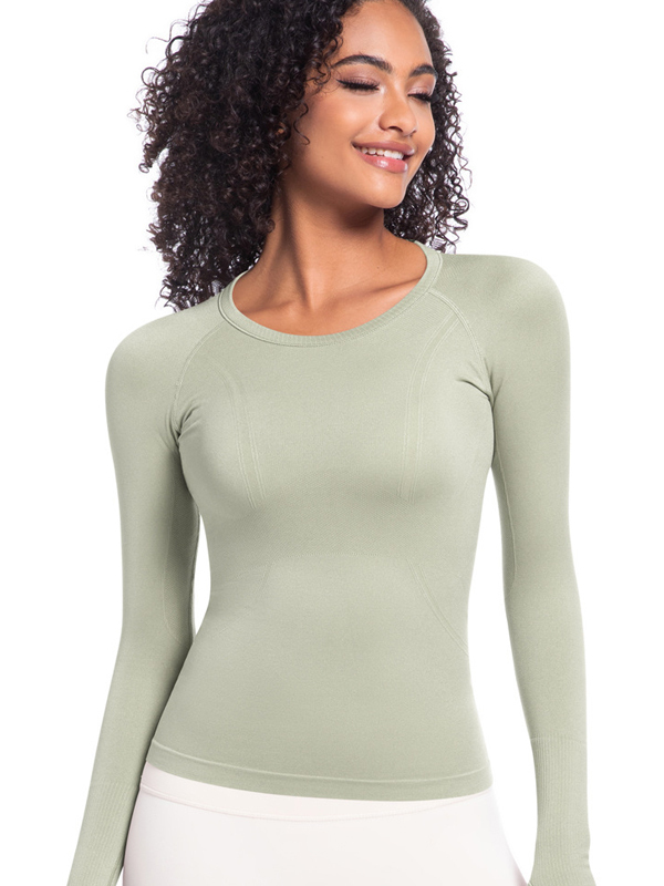 Seamless One-Piece Long-Length Workout Top