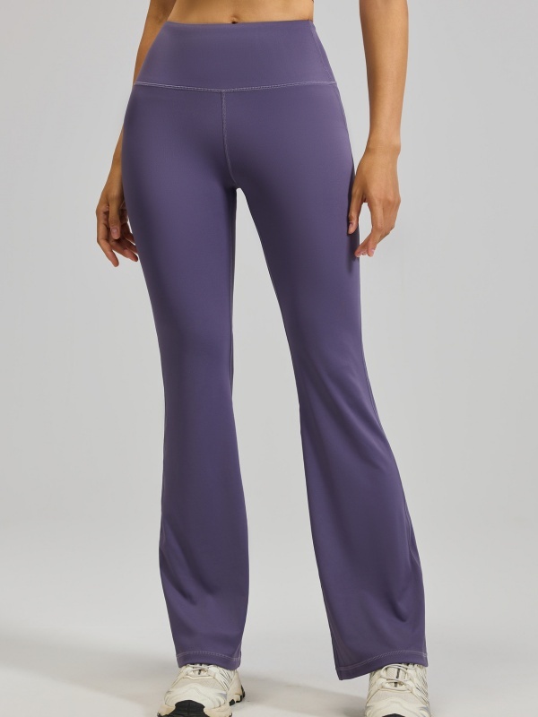 Flexvibe High Waisted Butt Lifting Flared Yoga Leggings - Buttery Soft Barely There Tummy Control